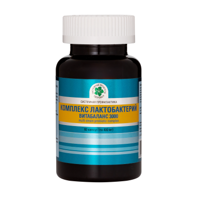 «Лактобактерий Витатеңгерім 3000» кешені, 60 капс. «Лактобактерий Витатеңгерім 3000» кешені, 60 капс.